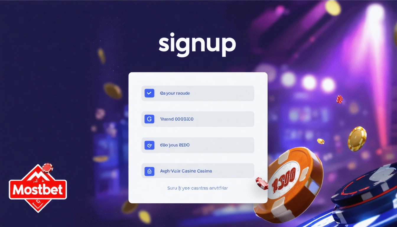 signup Mostbet